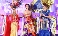 着物ドレス in マレーシア<br />Mrs.Asia Supreme日本代表ナショナルコスチューム<br />アジア各国の衣装の中からBEST TRADITIONAL COSTUME受賞
